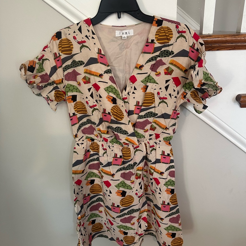 Colorful Patterned Women's THML Dress